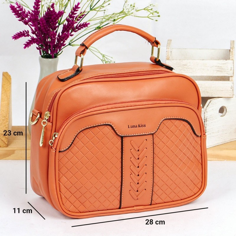 Bolsa Transversal Média Feminina De Mão Acolchoada Elegante- Feira Da Madrugada SP