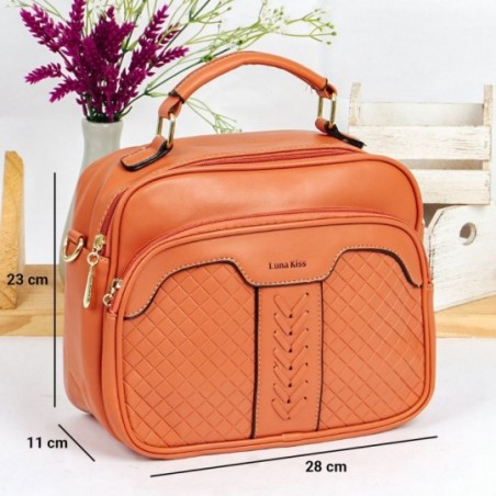 Bolsa Transversal Média Feminina De Mão Acolchoada Elegante- Feira Da Madrugada SP