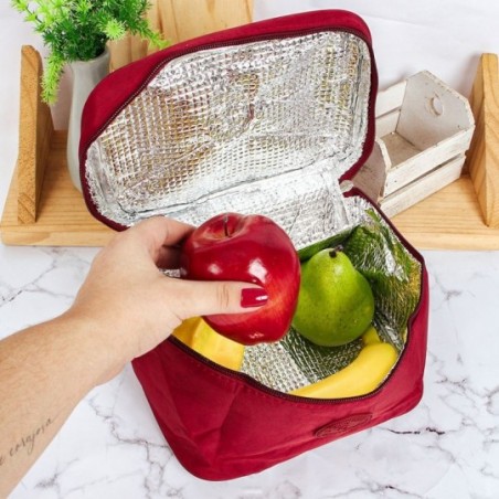 Bolsa Térmica Portátil Quadrada Nylon Marmita C/ Alça De Mão - Feira Da Madrugada SP