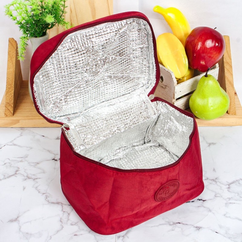 Bolsa Térmica Portátil Quadrada Nylon Marmita C/ Alça De Mão - Feira Da Madrugada SP