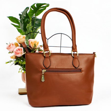 Bolsa Feminina Média Social Com Textura Em Alto Relevo - Feira Da Madrugada SP