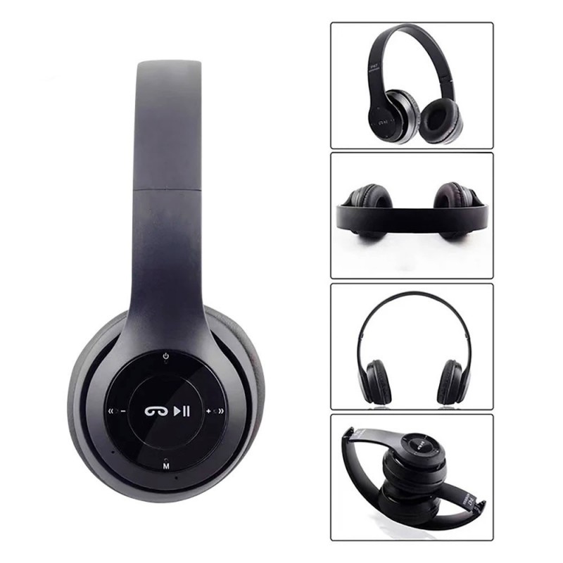 Headphone Fone De Ouvido Bluetooth Estéreo SD/FM Colorido  - Feira da Madrugada SP