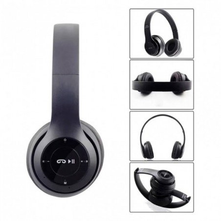 Headphone Fone De Ouvido Bluetooth Estéreo SD/FM Colorido  - Feira da Madrugada SP