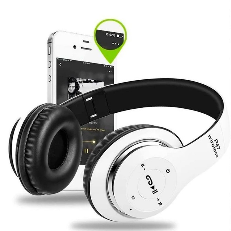 Headphone Fone De Ouvido Bluetooth Estéreo SD/FM Colorido  - Feira da Madrugada SP