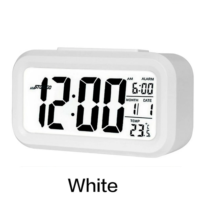 Mini Despertador Relógio Digital LCD De Mesa - Feira Da Madrugada SP