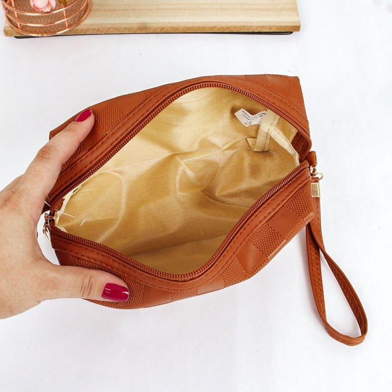 Necessaire Estojo Feminino Organizador Pincéis Com Alça De Mão - Feira Da Madrugada SP