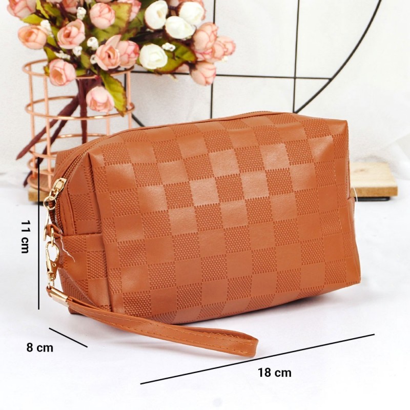 Necessaire Estojo Feminino Organizador Pincéis Com Alça De Mão - Feira Da Madrugada SP