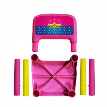 Cadeirinha Infantil Desmontável De Plástico Estampada- Feira Da Madrugada SP