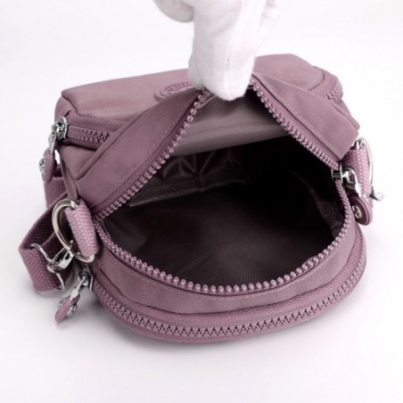 Bolsa Feminina Transversal De Nylon Com Divisórias Alça De Mão - Feira Da Madrugada SP