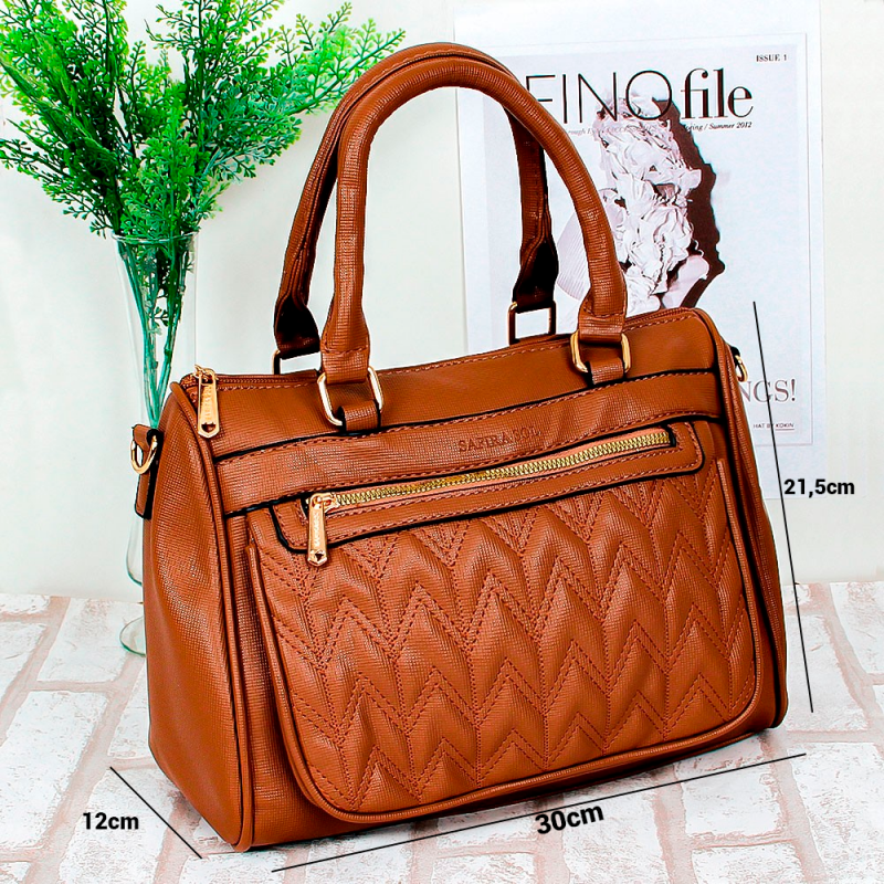 Bolsa Ombro Média Texturizada Elegante Feminina - Feira Da Madrugada SP!