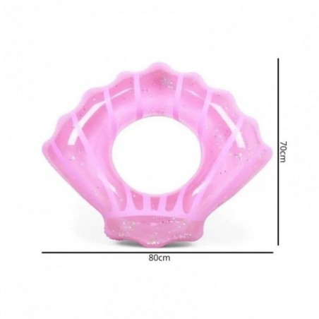 Boia Inflável Circular De Cintura Concha 74cm Infantil - Feira Da Madrugada SP