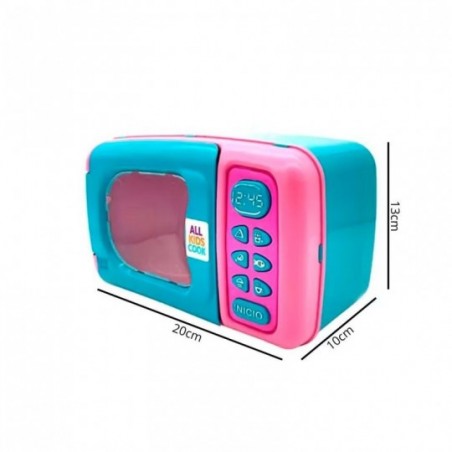 Micro-ondas Little Cook Brinquedo Infantil Colorido - Feira da Madrugada SP
