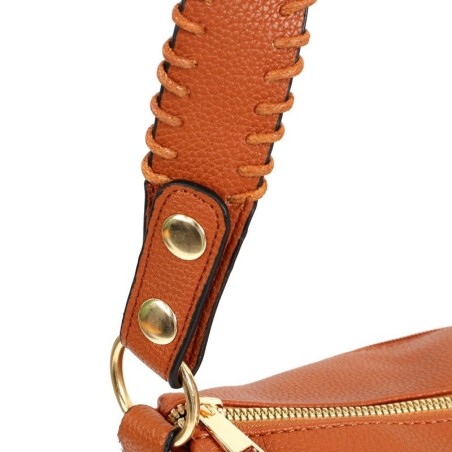 Bolsa Feminina Elegante Alça Grossa Detalhes Dourados -  Feira Da Madrugada SP