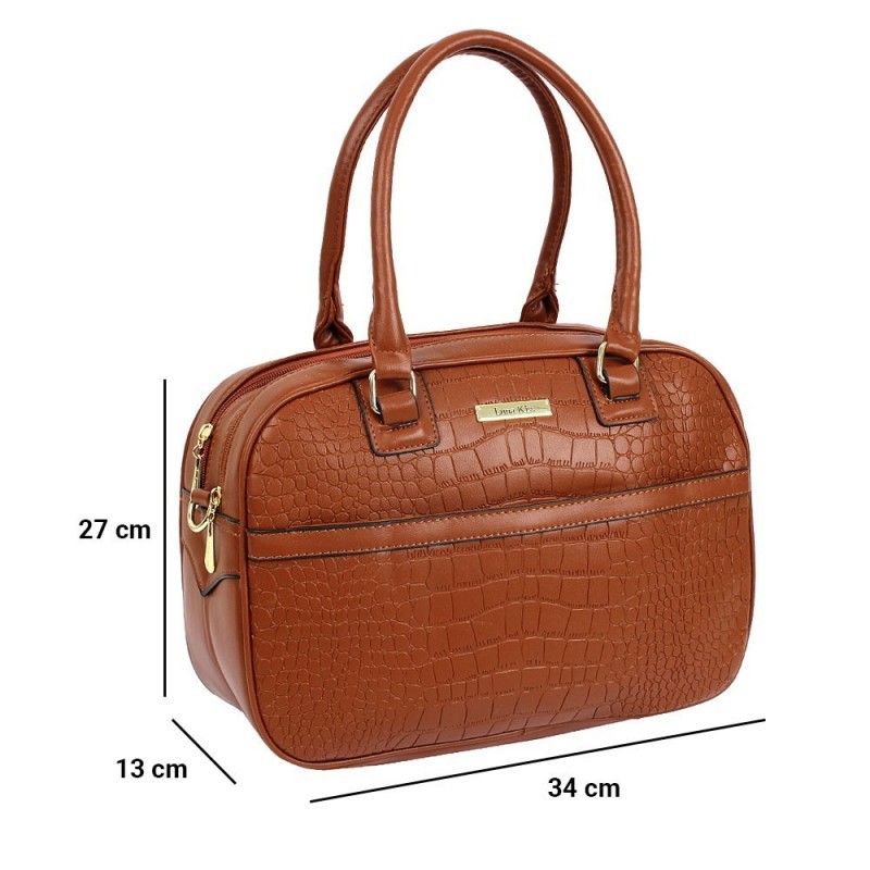 Bolsa Feminina De Ombro Animal Print Arredondada 2 Divisórias - Feira Da Madrugada SP