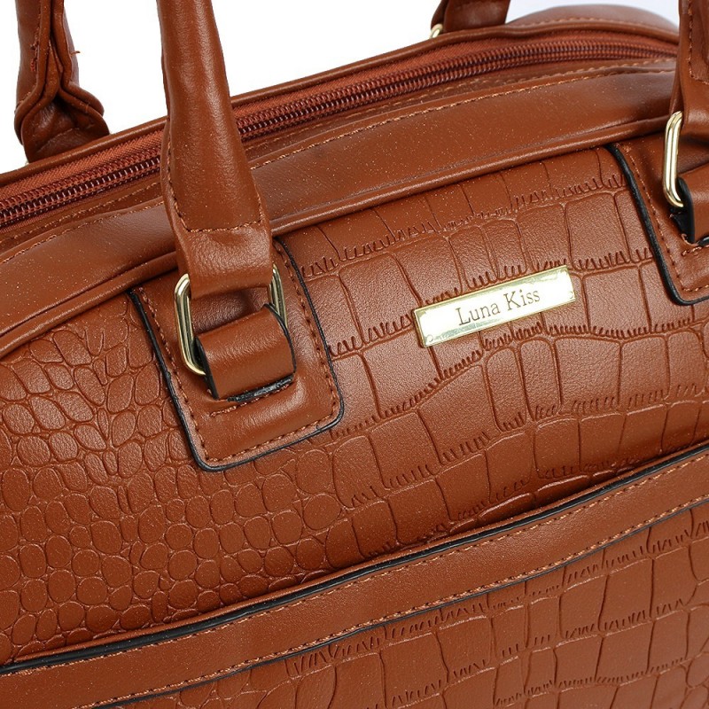 Bolsa Feminina De Ombro Animal Print Arredondada 2 Divisórias - Feira Da Madrugada SP