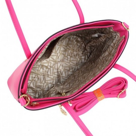 Bolsa Luxo Ombro Média Lisa Social Detalhes Dourados Feminina - Feira Da Madrugada SP