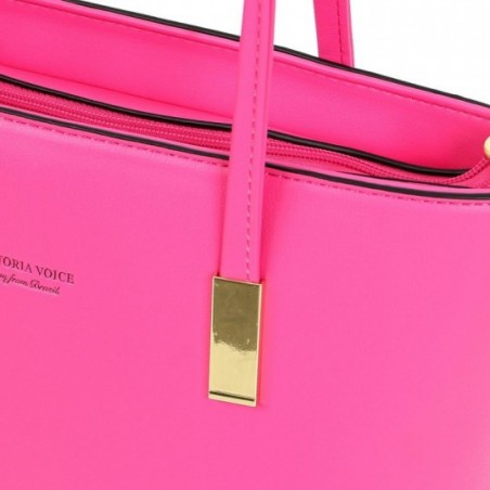 Bolsa Luxo Ombro Média Lisa Social Detalhes Dourados Feminina - Feira Da Madrugada SP