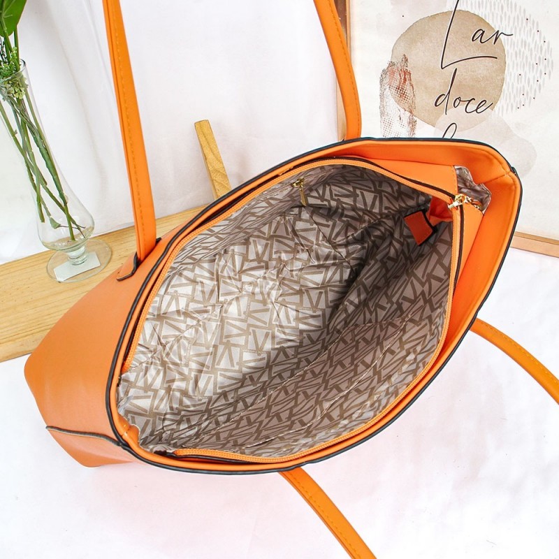 Bolsa Luxo Grande Feminina De Ombro Lisa Social Elegante - Feira Da Madrugada SP