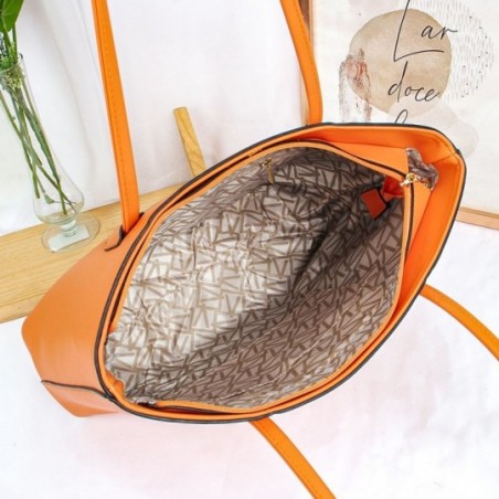 Bolsa Luxo Grande Feminina De Ombro Lisa Social Elegante - Feira Da Madrugada SP