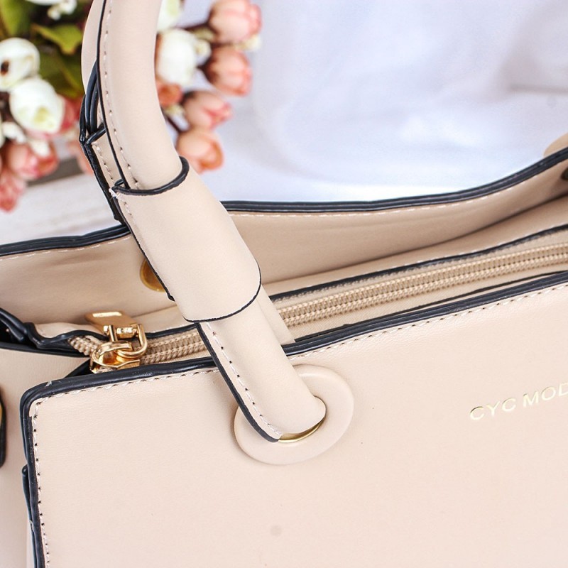 Bolsa Feminina Clássica Estruturada Lisa Com Alça De Ombro - Feira Da Madrugada SP