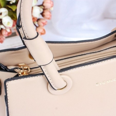 Bolsa Feminina Clássica Estruturada Lisa Com Alça De Ombro - Feira Da Madrugada SP