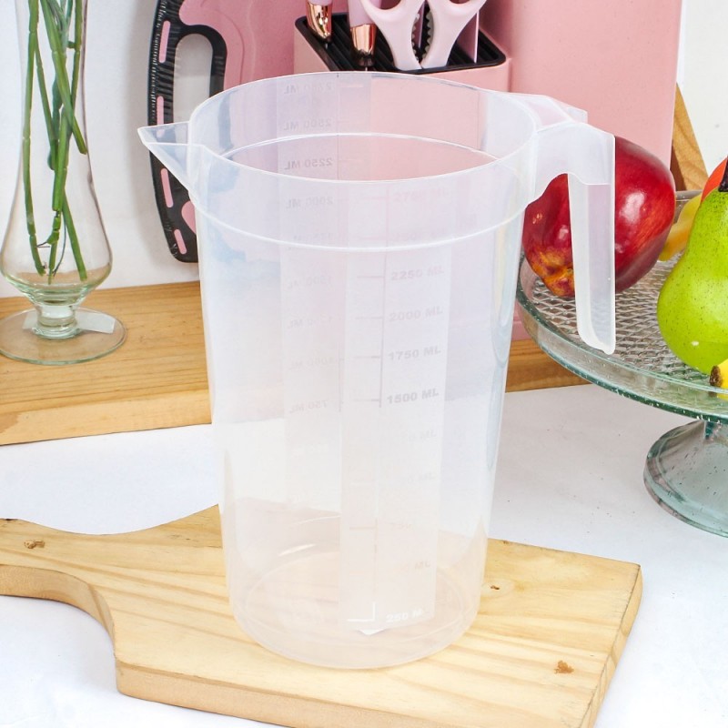 Jarra Lisa Transparente 2750ml Design Funcional - Feira da Madrugada SP