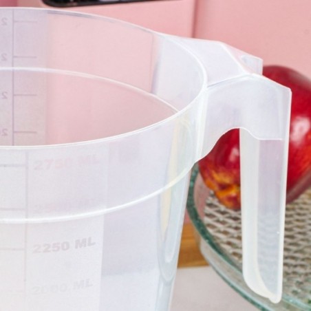 Jarra Lisa Transparente 2750ml Design Funcional - Feira da Madrugada SP