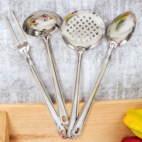 Conjunto De Utensílios Jogo de Cozinha Em Inox 5 Peças -Feira Da Madrugada SP