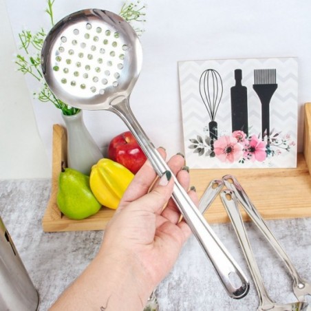 Conjunto De Utensílios Jogo de Cozinha Em Inox 5 Peças -Feira Da Madrugada SP