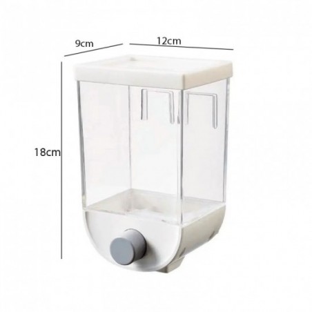 Dispenser De Alimentos 1 Litro C/ Autoadesivo Para Parede - Feira Da Madrugada SP