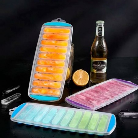 Forma De Silicone Palito Para Gelo Com 10 Cavidades Colors - Feira Da Madrugada SP