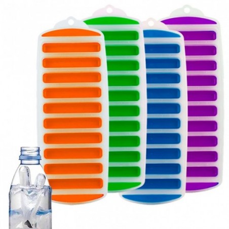 Forma De Silicone Palito Para Gelo Com 10 Cavidades Colors - Feira Da Madrugada SP
