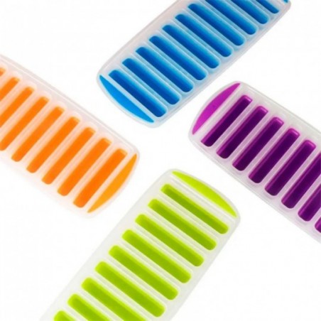 Forma De Silicone Palito Para Gelo Com 10 Cavidades Colors - Feira Da Madrugada SP