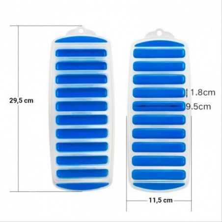 Forma De Silicone Palito Para Gelo Com 10 Cavidades Colors - Feira Da Madrugada SP