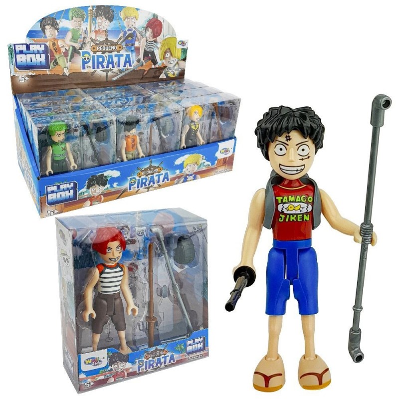 Boneco Pequeno Pirata Com Acessórios Play Box Brinquedo - Feira Da Madrugada SP