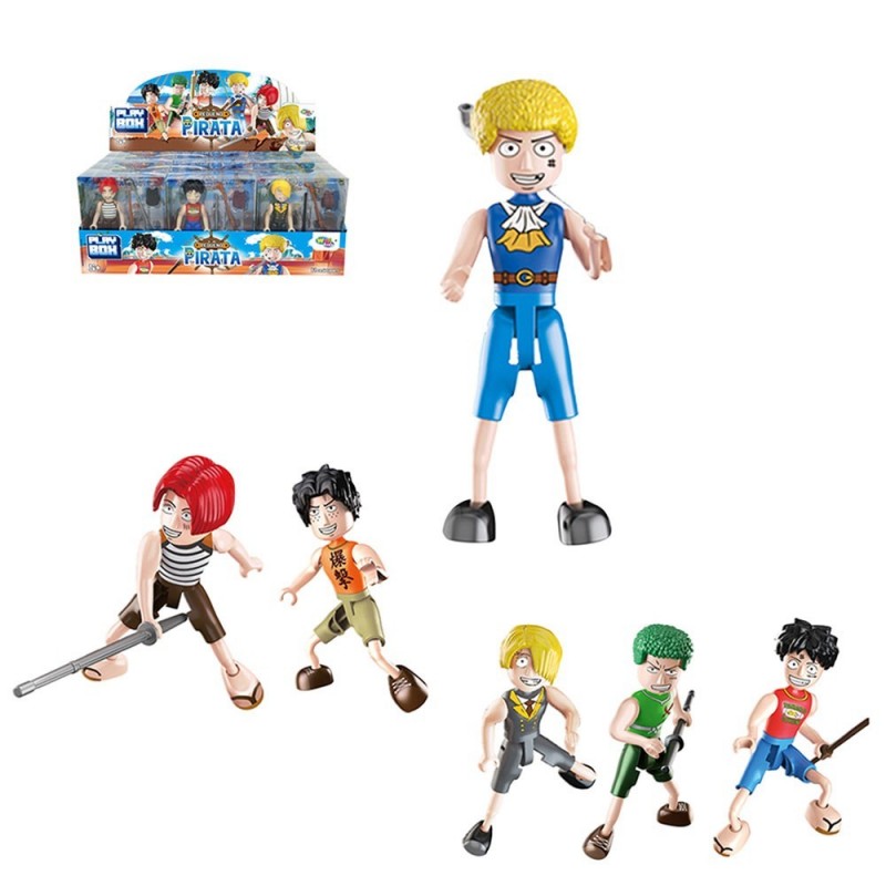Boneco Pequeno Pirata Com Acessórios Play Box Brinquedo - Feira Da Madrugada SP