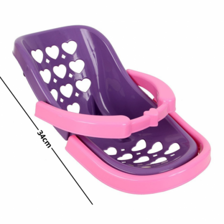 Cadeirinha Baby Bebê Para Bonecas Charm Zuca Toys - Feira da Madrugada SP