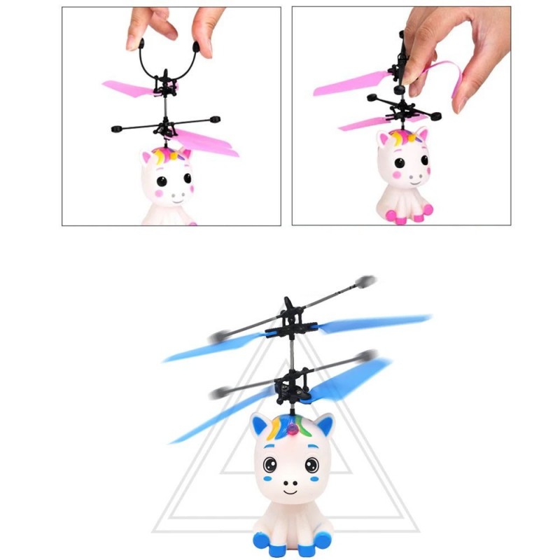 Mini Pônei Voador Brinquedo Helicóptero Com Sensor Flying - Feira Da Madrugada SP