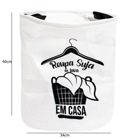 Cesto Organizador 35 x 40cm Multiuso Com Alças - Feira Da Madrugada SP!