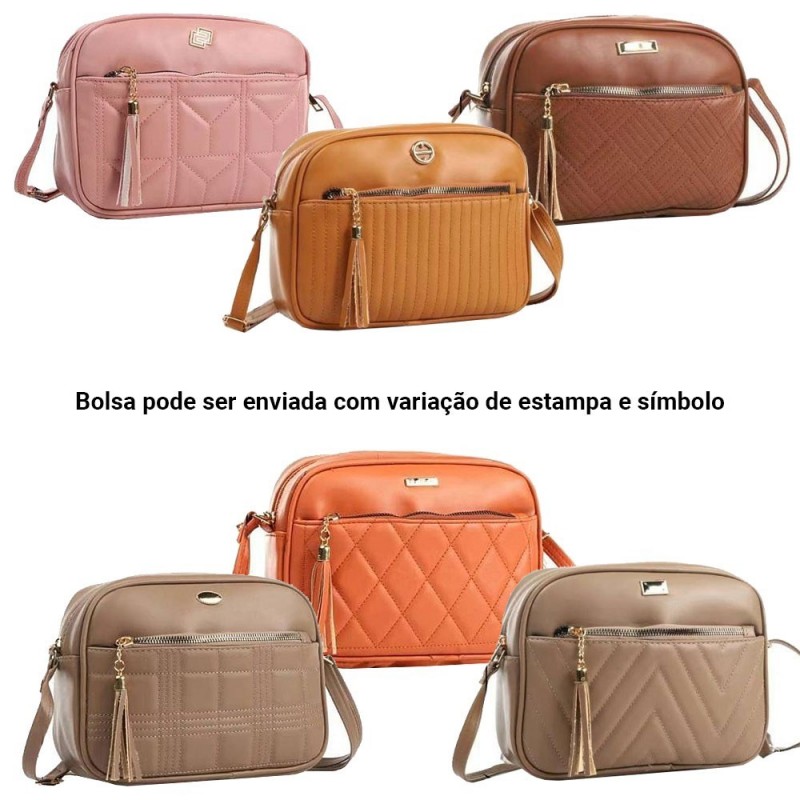 Bolsa Feminina Baú Transversal De Mão Em Matelassê