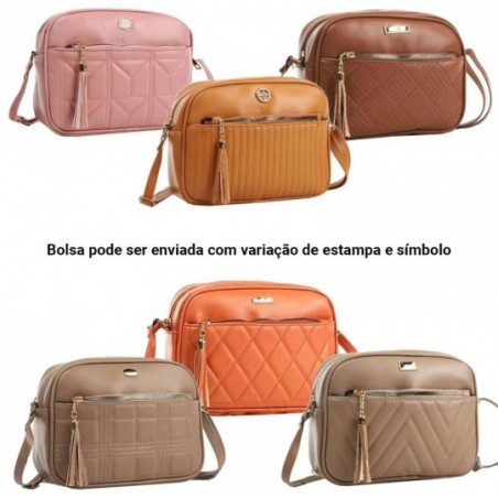 Bolsa Feminina Baú Transversal De Mão Em Matelassê