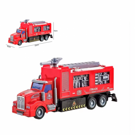 Carrinho Caminhão De Bombeiro Controle Remoto 3 Funções - Feira Da Madrugada SP!