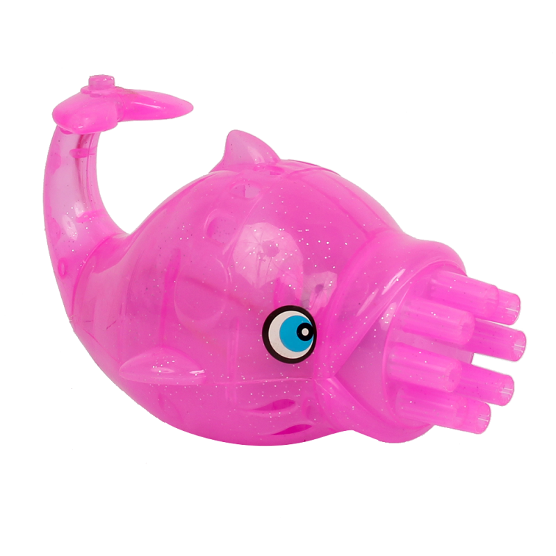 Pistola Lança Bolhas Pequeno Golfinho Luz Musical Brinquedo - Feira Da Madrugada SP!