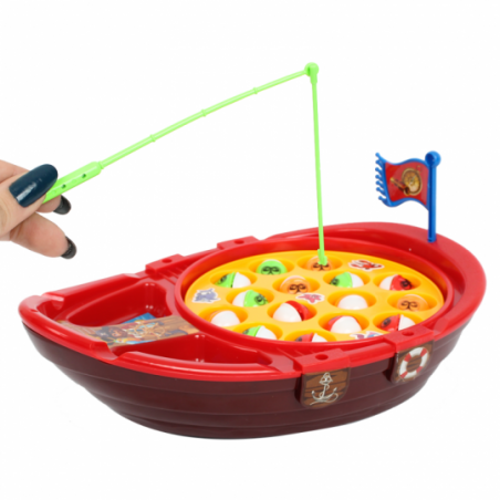 Jogo Pega Peixe Navio Pirata 19 Peças Brinquedo Infantil - Feira Da Madrugada SP!