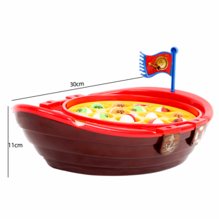 Jogo Pega Peixe Navio Pirata 19 Peças Brinquedo Infantil - Feira Da Madrugada SP!