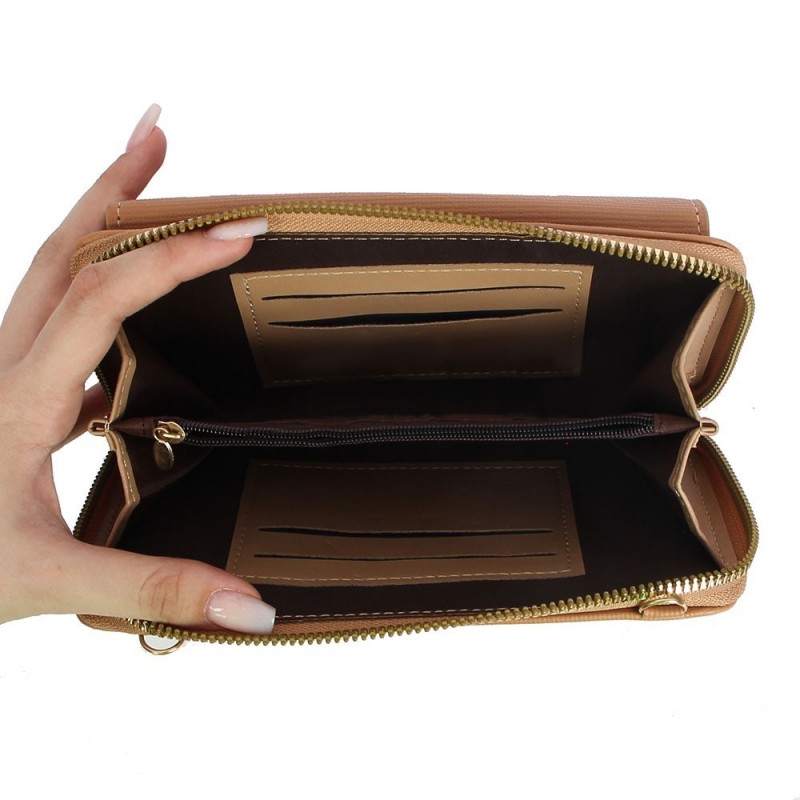 Bolsa Carteira Feminina De Mão 2 Em 1 Com Alça Transversal - Feira Da Madrugada SP!