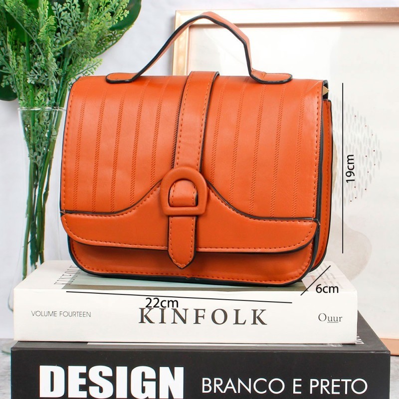 Bolsa Transversal Média C/ Alça De Mão E Fecho Magnético - Feira Da Madrugada SP!