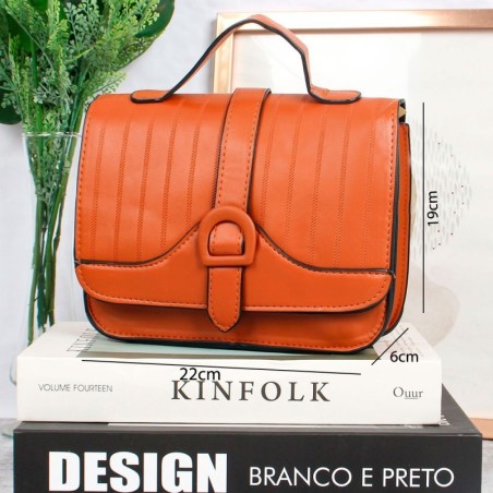 Bolsa Transversal Média C/ Alça De Mão E Fecho Magnético - Feira Da Madrugada SP!