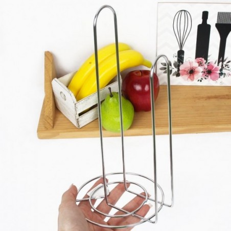 Suporte Para Rolo De Papel Toalha Duplo Cromado De Mesa - Feira Da Madrugada SP!