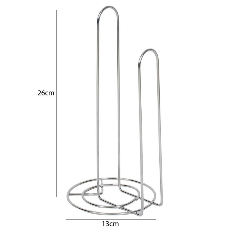 Suporte Para Rolo De Papel Toalha Duplo Cromado De Mesa - Feira Da Madrugada SP!